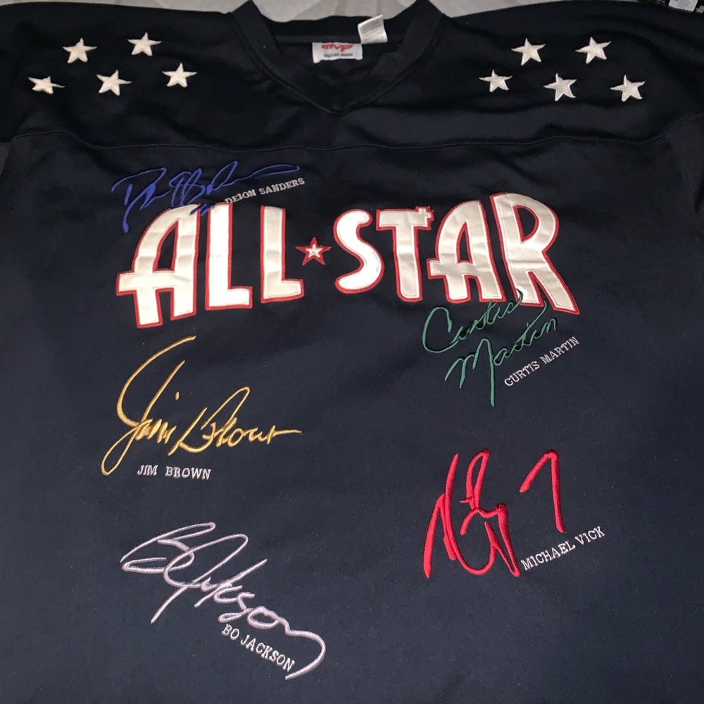 All star football signed shirt , great condition, size 60